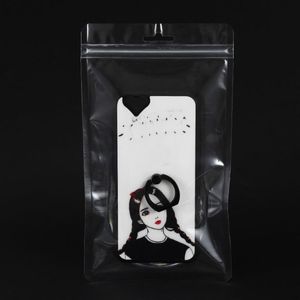 Double-Sided Transparent Plastic Zipper lock Bag 3C Digital Phone Case Accessories Universal Packaging Display Retail Bags