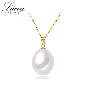 Lockets Real Freshwater Pearl Pendant For Women,18k White Natural Yellow Gold Jewelry Daughter Birthday Fine Gift
