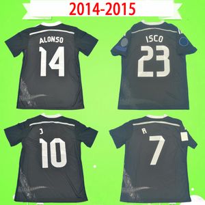 retro soccer jersey Madrid Chicharito Benzema Bale Isco james Real vintage third black football shirt classic Chinese dragon S XL
