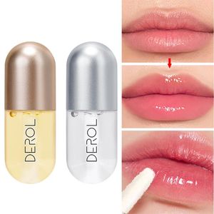 Lip Gloss 2 PCS / Set Ginger Mint Plumping Oil mineral Hidratante Cuidados Essência Sorum Maquiagem Líquido Batons Cosméticos