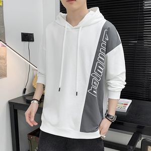 2021 Mens Hooded Sweater Trendy Casual Loose Spring Korean Style Fashion Brand Top Youth Clothes Mens Clothing