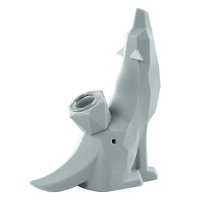 Tubos de fumo do óleo queimam tubulações de silicone Bubbler lobo em forma de babá babá resistente ao calor portátil