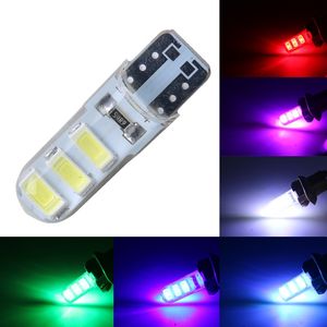 T10 W5W SMD LED Silica Gel Vattentät killjus WY5W Silicone Car Reading Dome Lampa Auto Parkering Bulb