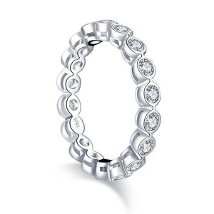 Ringar kvinnor 925 sterling silver match staplable party finger ring flicka original fin smycken gåva