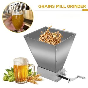 1L Whole Grains Mill Grinder Food Processors Superfine Large Manual Powder Machine Stainless Steel Malt Corn 210712