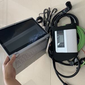 MB STAR C4 ToughBook Diagnostic Tool WiFi SSD Xentry Das Laptop CF-AX2 I5 4G Pekskärm Klar att använda skanner för bilar lastbilar