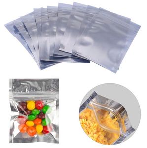 18サイズのプラスチックアルミホイルパッケージバッグジッパー半透明包装袋臭い防止食品ティー収納袋