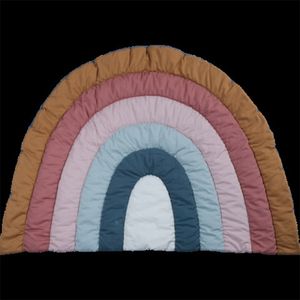 Creative Rainbow Baby Play Mat Пол Поблестные Коврические Дети Дети Playmat Pad Ковролин Питомник Украшения 210320