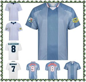 1996 Englands SHEARER maglia da calcio retrò Gascoigne McManaman SOUTHGATE classica vintage Sheringham 96 98 maglia da calcio home away