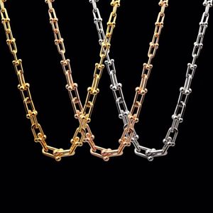 Gold chain for men pendant necklace fashion design titanium steel jewelry silver rose women Christmas gifts party personalized punk style only necklaces girls