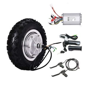 Electric Scooter Conversion Kit 10'' 24v 250W-500W 12-45km/h BLDC Gear-less Electric Bicycle Wheel Hub Motor Kit Bicicleta