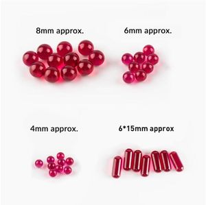 Ruby Spining Terp Pearl Pill Smoking Ball 4mm 6mm 8mm 6mmx15mm Dab Bead für Quarz Banger Rig Nail Glass Bongs