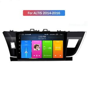 10 tum 2 DIN-bil DVD-spelare Android Radio Stereo GPS-navigering Audio för TOYOTA ALTIS 2014-2016