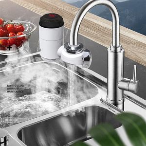 Elektrische Heizung Wasserhahn Instant Waschbecken Wasserhähne Warmwasserbereiter mit LCD-Temperaturanzeige für Zuhause Badezimmer Küche 2126 V2