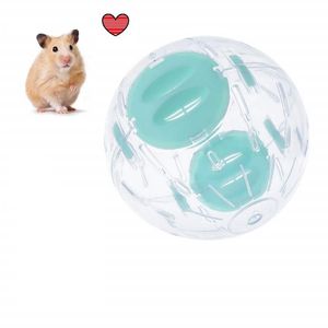 Kleines Tierbedarf Hamster Übungsball, kleine Tiere Spielzeug 4,7 '' Laufender Sport Jogging-Rad, Hamster-Aktivität Transparente Kugel für Mäuse r