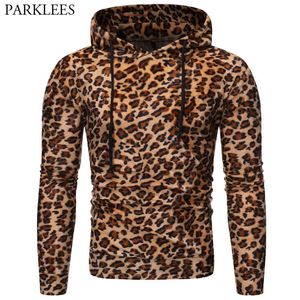 Seksi Leopar Erkekler Hoodies Kazak Erkekler Noel Cadılar Bayramı Hoodie Erkek Hip Hop Streetwear Erkek Sudadera Hombre Hoody Kazak 210524