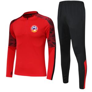 Armenien National Football Team Kids Size 4Xs till 2xl Running Tracksuits Set Män utomhusdräkter hemsatser Jackor Pant Sportkläder Vandring Soccer Training Suit