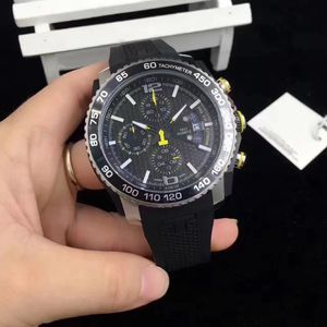 Man Quartz Stopwatch Sport Style Chronograph Watches For Men Rubber Strap 008