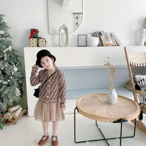 flower wedding dress brown kid designer clothe set wholesale 110-160 cm child designer spring clothing sets 2022