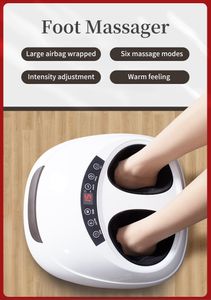 Electric Antistress 3D Shiatsu Kneading Air Pressure Foot Massager Infrared Foot Care Machine Heating All plugs