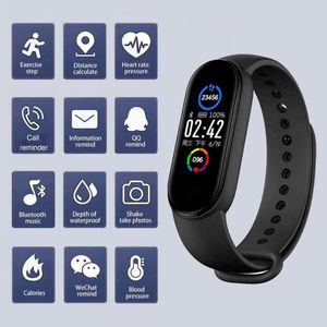 M5 Smart Band IP67 Waterproof Wristbands Sport Watch Men Woman Blood Pressure Heart Rate Monitor Fitness Bracelet For Android IOS Convenient and practical