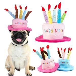 Hundkläder Förtjusande justerbar födelsedagsfest dekoration kostymer husdjur levererar katt kostym hatt keps