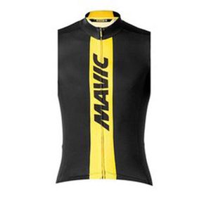 MAVIC Zespół Rowerze Bez Rękawów Jersey MTB Bike Tops Road Racing Vest Outdoor Sports Uniform Letnie Oddychające koszulki rowerowe Ropa Ciclismo S21042944