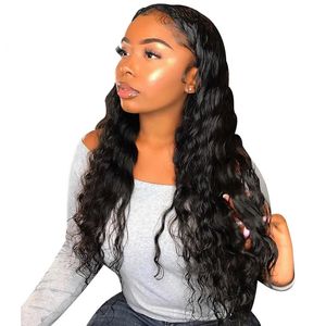 Mongolian Loose Deep Wave Human Hair T Part Wig for Women 13x4x1 Lace Front Wigs Natural Hairline