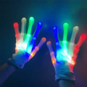 Party Cosplay Accessori Decorazioni Halloween Guanti a LED Six Color Cambiamenti Guanti di Halloween XD24790