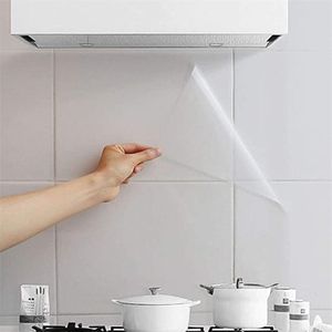 Kitchen Oil Proof Wall Sticker Clear Glossy Self Adhesive Film Covering Removable Protective Shelf Drawer Liner 1/3/5/10M 220217