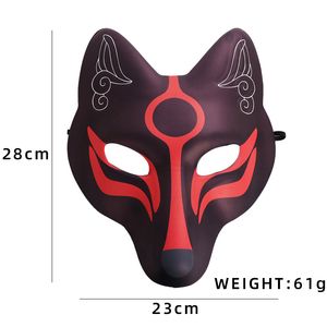 Halloween Påskdräkt Party Mask Eva Fox Face Masks Anime Cosplay Masquerade rekvisita för vuxna Män Kvinnor i 2 färger pdb18001