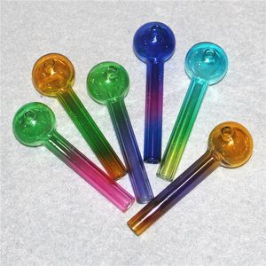 Queimadores de óleo de vidro tubos de fumo com balanceador de vidro colorido diferente para tubos de água de bongo