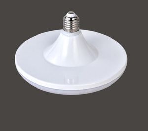 20W 30W 40W 50W 60W E27 Screw Base 220V LED Light Bulb Round Plate Gold Lamp Bulbs Indoor Room Bombilla Energy Saving White-Shell