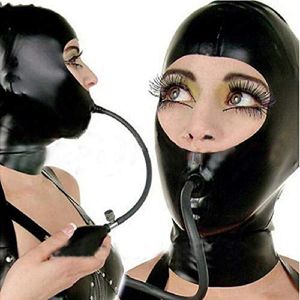 Party Masks Traditionele latex kap rubberen masker handgemaakte maatwerkmaat en kleur met back rits opblaasbare gags dingen