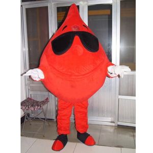 Traje de mascote de sangue de Halloween traje de alta qualidade tema de desenho animado carnaval unissex adultos tamanho festa de aniversário de Natal