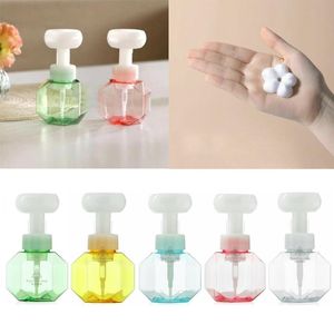 Sıvı sabun dağıtıcı çiçek şekli boş su ısıtıcısı el dezenfektanı çaydanlık plastik köpük pompası şişeleme banyo için hafif