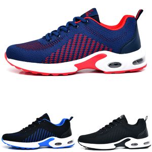 low price Men Running Shoes Black and white blue red Fashion #22 Mens Trainers Outdoor Sports Sneakers Walking Runner Shoe size 39-44