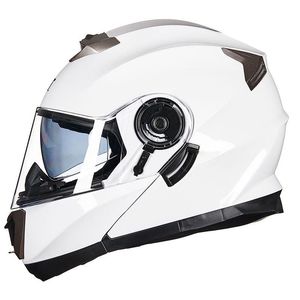 Motosiklet Kaskları Modüler Flip Yukarı Çift Visor Lens Kask Erkek Kadın Güvenlik Motokros Yarışı Tam Yüz Casco Moto Capacete Dotmotorcycle