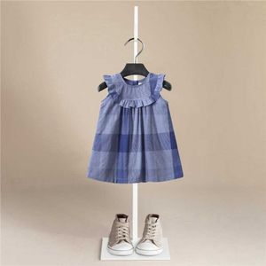 Neonate vestono neonata estate vestiti senza maniche vestito da bambino principessa 2-6 anni abbigliamento in cotone vestito vestiti per ragazze Q0716
