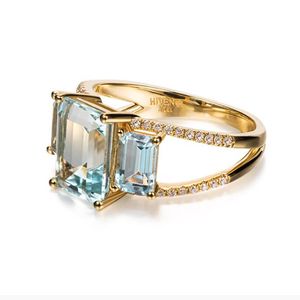 keramisk stjärna färg diamant mode personlighet trend par ring designer älskare ringar