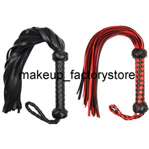 Massaggio 1 Pcs Giocattolo del sesso Frusta in pelle Sculacciata BDSM Bondage Set Frusta con manico a spada Sferza Gay Giocattoli erotici per adulti Per coppie/Donna Lesbiche