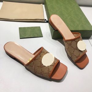 2021 Flat Slipper Womens Sandal Novelty Printing Bomull Tygduk Sekvenser Sko Utomhus Lawn Kvinnor Skor Strand Storlek 35-42