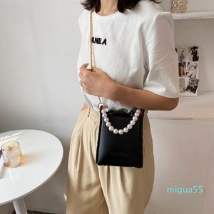 Cross Ciała Moda Pearl Mini Torba Na Ramię Damska Case Mały Kwadratowy Pu Łańcuch Messenger Kobiet Designer Shopper Torebki