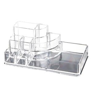 Badrum Förvaring Organisation Akryl Smycken Kosmetiska lådor Display Transparent Makeup Organizer Boxes Case Box-Y-1001