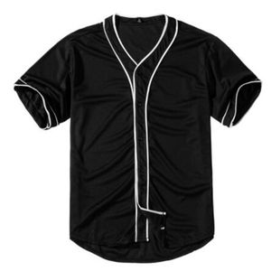 Koszulka męska Baseball Jersey D T shirt Drukowane Przycisk Koszula Unisex Summer Casual Undershirts Hip Hop Tshirt Nastolatki