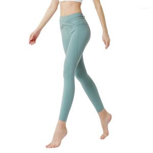 Completi da yoga Pantaloni da donna Leggings sportivi a vita alta Scrunch BuLeggings Fitness Allenamento in palestra Calzamaglia traspirante
