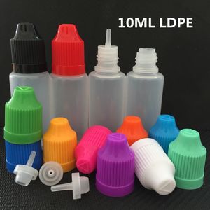 10ml LDPEペットヴェイプejuiceエリコンECIGプラスチック滴ボトルスクエア空の針オイルボトル瓶コンテナコンテナ収納キャップ
