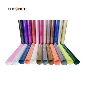 1 sheet 12"x20"/30cmx50cm Decorative Stickers Glitter Heat Transfer Vinyl Press T-shirt Iron On HTV Printing SALE!