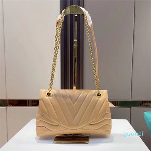 High-end-Luxus Designer Schulter Taschen Gold Kette Mode Kreuz Körper frauen Kupplung Dame Handtasche Messenger Tasche 2022