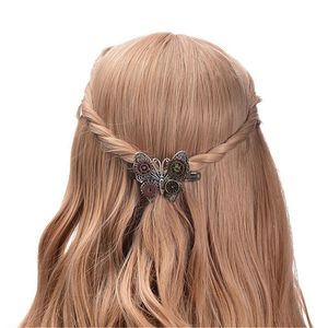 Klipsy do włosów barrettes motyl spring klip akcesoria mody biżuterii sprzęt metal metalowy punkhair barretteshair
